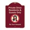 Signmission Designer Series-Private Drive Residents And Guests Only No Turn Around With Sy, 24" H, BU-1824-9928 A-DES-BU-1824-9928 - alternate 1
